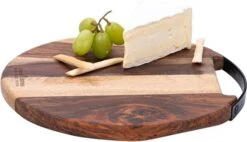 Bowls & Dishes Pure Rose Wood Serveerplank Rond 1 Metalen Handvat 25 Cm -Barbecue-Uitrusting Bowls Dishes Pure Rose Wood Serveerplank Rond 1 Metalen Handvat 25 Cm 5