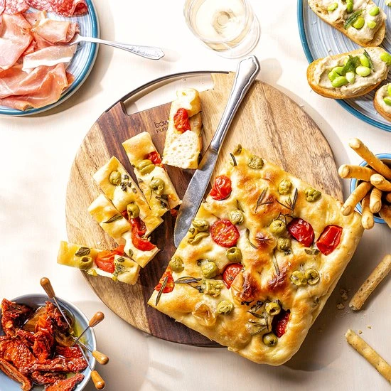 Bowls & Dishes Pure Rose Wood Serveerplank Rond 1 Metalen Handvat 25 Cm - Afbeelding 7