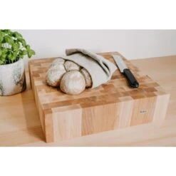Butler Hakblok Beuk Kops 40 X 40 X 10 Cm -Barbecue-Uitrusting Butler Hakblok Beuk Kops 40X40X10 Cm 4