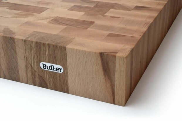 Butler Hakblok Beuk Kops 60 X 40 X 6 Cm 4 Butler Hakblok Beuk Kops 60 X 40 X 6 Cm - Afbeelding 2