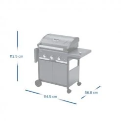 Campingaz Bbq 3 Series Select Exs -Barbecue-Uitrusting Campingaz Gasbarbecue 3 Series Select Exs Afmetingen