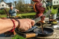 Forged Churrasco Forged Olive Serveerpannetje 10 Forged Churrasco Forged Olive Serveerpannetje -Barbecue-Uitrusting Forged Churrasco Olive Serveerpan 6