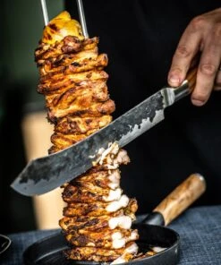 Forged Churrasco Forged Olive Vorkspies 70 Cm -Barbecue-Uitrusting Forged Churrasco Olive Vorkspies 70Cm 6