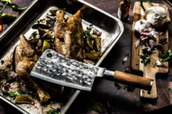 Forged Olive Forged Aziatisch Hakmes -Barbecue-Uitrusting Forged Olive Aziatisch Hakmes 5