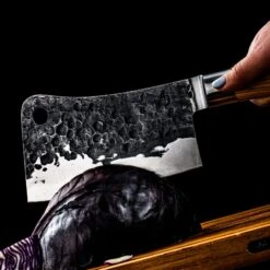 Forged Olive Forged Aziatisch Hakmes -Barbecue-Uitrusting Forged Olive Aziatisch Hakmes 6 min min