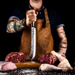 Forged Olive Forged Slagersmes -Barbecue-Uitrusting Forged Olive Slagersmes 2