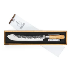 Forged Olive Forged Slagersmes -Barbecue-Uitrusting Forged Olive Slagersmes 4
