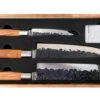 Forged Olive Forged 3-Delig: Koksmes, Hakbijl En Universeel Mes -Barbecue-Uitrusting Kadeloo Forged Olive kitchen knives 3stuks