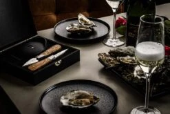 Laguiole Luxury Line Oester Geschenkset Olijfhout -Barbecue-Uitrusting Luxury Line Oester Geschenkset Olijfhout 5