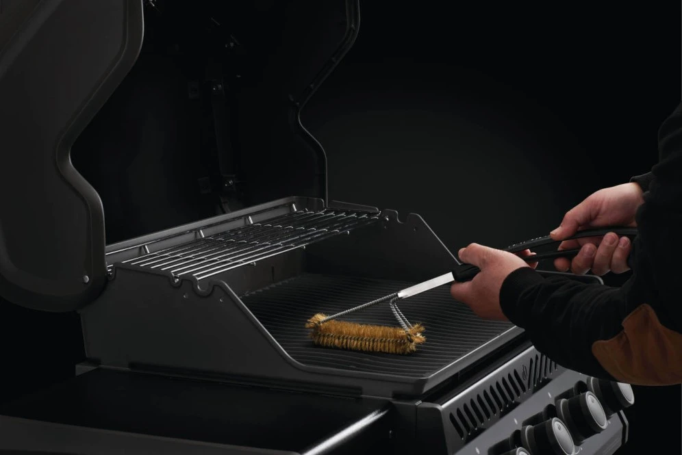 Napoleon Messing Grillborstel 3X Parallel 4 Napoleon Messing Grillborstel 3X Parallel - Afbeelding 2