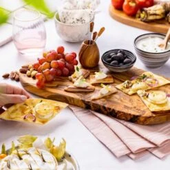 Bowls & Dishes Olijfhouten Borrelplank 25 T/m 30 Cm -Barbecue-Uitrusting Olijfhouten Borrelplank 25 tm 30 Cm 5