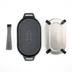 Ooni Grillpan Grizzler 22X12,5Cm Met RVS Serveerplank -Barbecue-Uitrusting Ooni Grillpan Grizzler 4