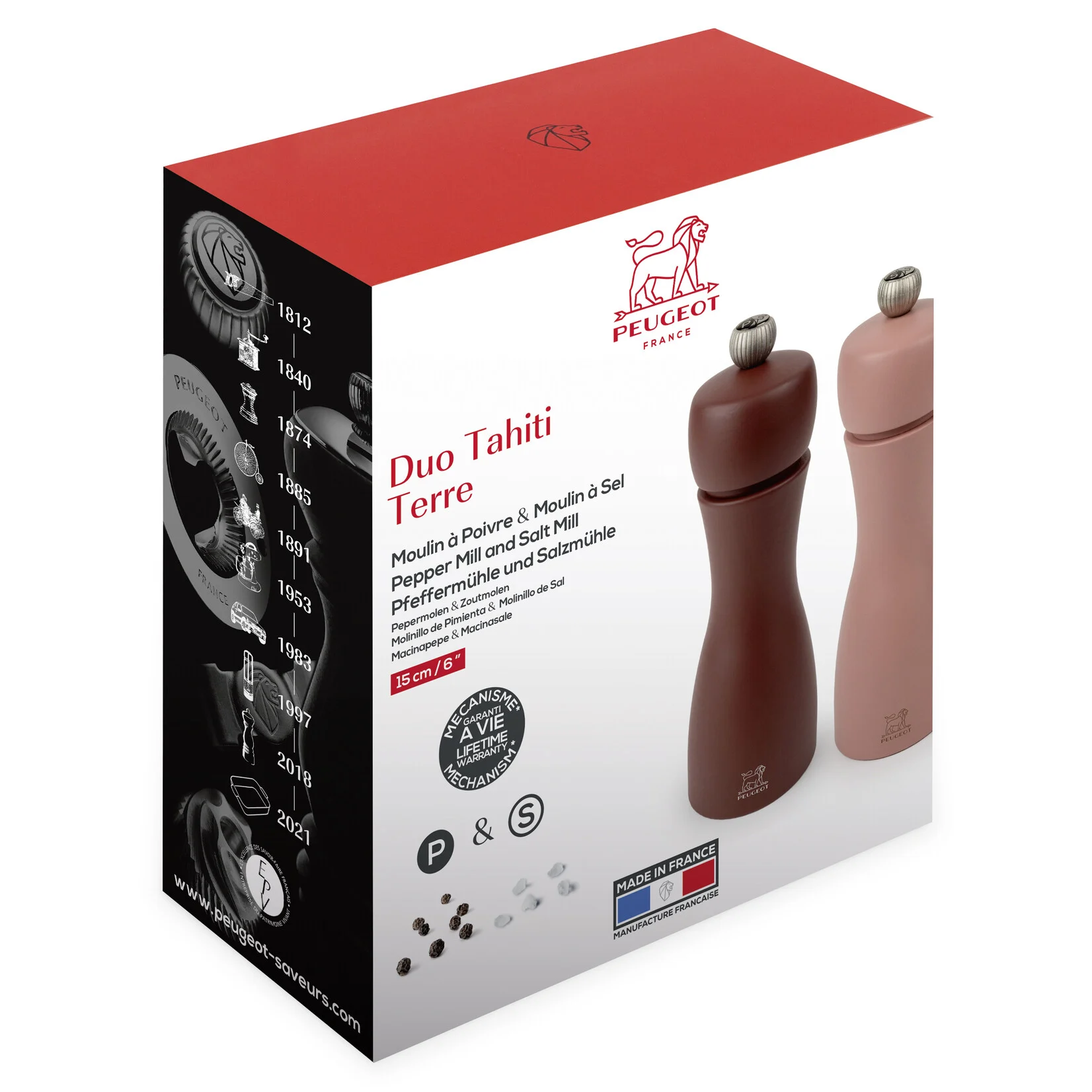 Peugeot Tahiti 15 Cm Aarde Cacao & Nuts 4 Peugeot Tahiti 15 Cm Aarde Cacao & Nuts - Afbeelding 2