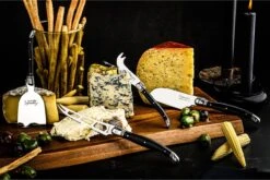 Premium Line 5 Kaasmessen Zwart Met Serveerplank -Barbecue-Uitrusting Premium Line 5 Kaasmessen Zwart Met Serveerplank 3