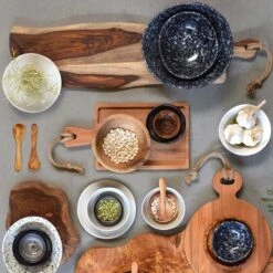 Pure Rose Wood Serveerplank 49 Cm Rustiek -Barbecue-Uitrusting Pure Rose Wood Serveerplank 49 Cm Rustiek 5