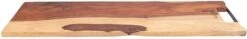 Pure Rose Wood Serveerplank 69 Cm Met Metalen Handvat -Barbecue-Uitrusting Pure Rose Wood Serveerplank 69 Cm Met Metalen Handvat 3