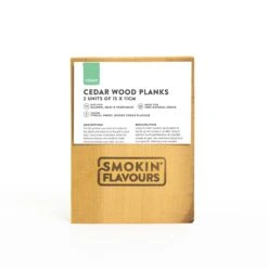 Smokin' Flavours Cederhouten Planken I Set Van 2 15 X 11 X 1 Cm