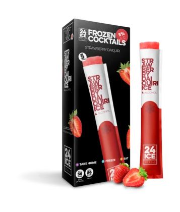 Strawberry Daiquiri Frozen Cocktail 5-Pack 5% 3 Strawberry Daiquiri Frozen Cocktail 5-Pack 5%