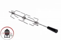 Voorkant -Barbecue-Uitrusting The Spit On Fire Dubbele Vorken 2