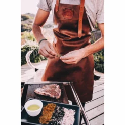 Witloft Leren Schort Classic - Cognac -Barbecue-Uitrusting Witloft Leren Schort Classic Cognac 2